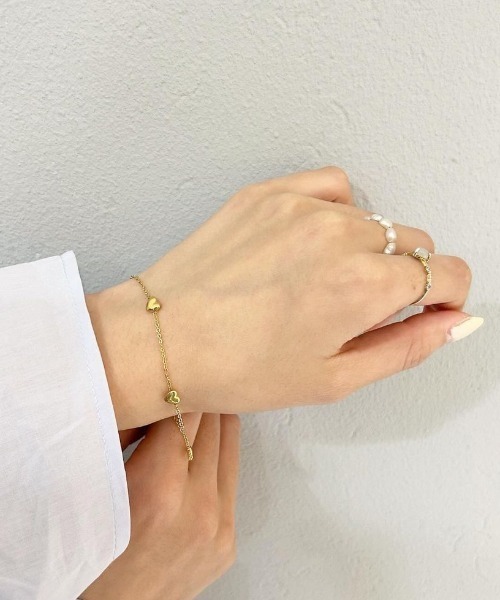 flower（フラワー）の「プチハートブレスレット（ブレスレット・レディース・シルバー/ゴールド・FREE）」の10枚目の写真