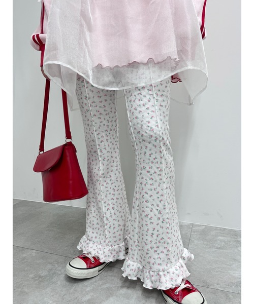 WC（ダブル シー）の「リトルフラワーワッフルフリルパンツ（その他パンツ・レディース・ピンク/サックスブルー・FREE）」の19枚目の写真