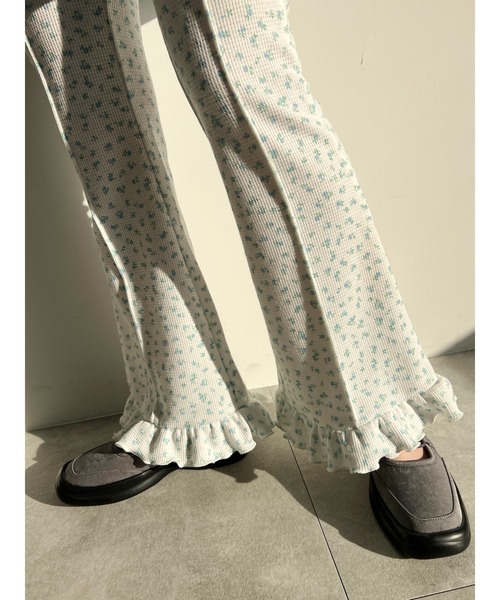 リトルフラワーワッフルフリルパンツ（その他パンツ）｜WC