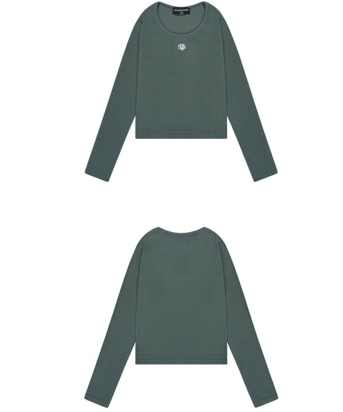 A'GEM/9 × .kom 『muah muah/ムーアムーア』 STITCH U-NECK