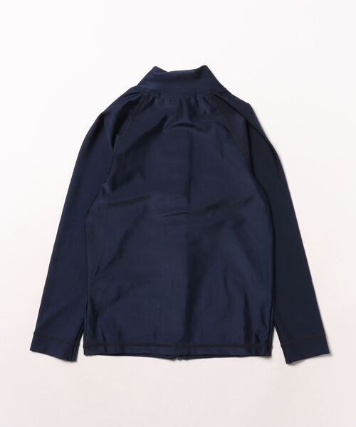 RUSTY（ラスティ）の「【RUSTY/ラスティー】キッズラッシュガード  ジップアップ UVウェア 日焼け対策 水着 スクール水着 スマイル柄（ラッシュガード・キッズ・ブラック/ホワイト/ネイビー・130/140/150/160/170）」の10枚目の写真