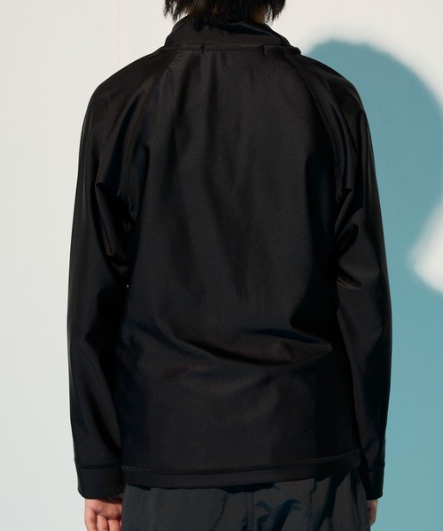 RUSTY（ラスティ）の「【RUSTY/ラスティー】キッズラッシュガード  ジップアップ UVウェア 日焼け対策 水着 スクール水着 スマイル柄（ラッシュガード・キッズ・ブラック/ホワイト/ネイビー・130/140/150/160/170）」の13枚目の写真