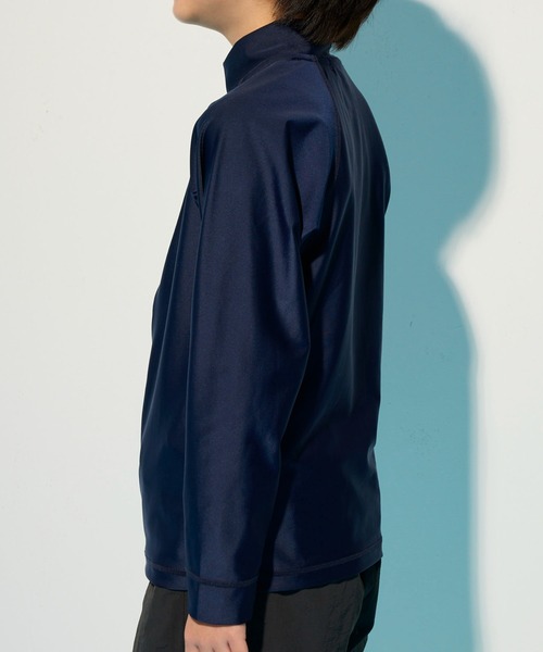 RUSTY（ラスティ）の「【RUSTY/ラスティー】キッズラッシュガード  ジップアップ UVウェア 日焼け対策 水着 スクール水着 スマイル柄（ラッシュガード・キッズ・ブラック/ホワイト/ネイビー・130/140/150/160/170）」の16枚目の写真