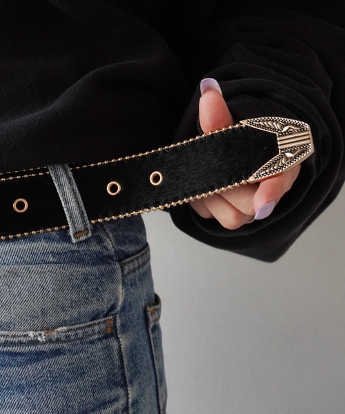 d.i.a/ウエスタン調ベルト★正規品/専用♡ セール】ゴールド バックル ウエスタン調 ベルト（ベルト