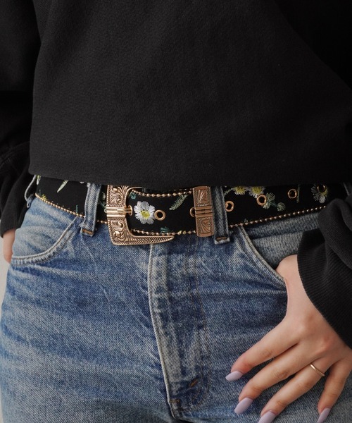 Port(ポート)の「ゴールド バックル ウエスタン調 ベルト(ベルト・レディース・レオパード/ブラック系その他/ブラック/ブラウン/ダークブラウン・FREE)」の10枚目の写真