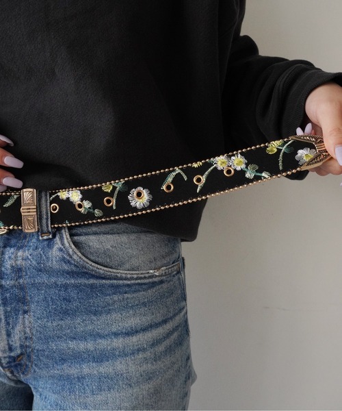 Port(ポート)の「ゴールド バックル ウエスタン調 ベルト(ベルト・レディース・レオパード/ブラック系その他/ブラック/ブラウン/ダークブラウン・FREE)」の13枚目の写真