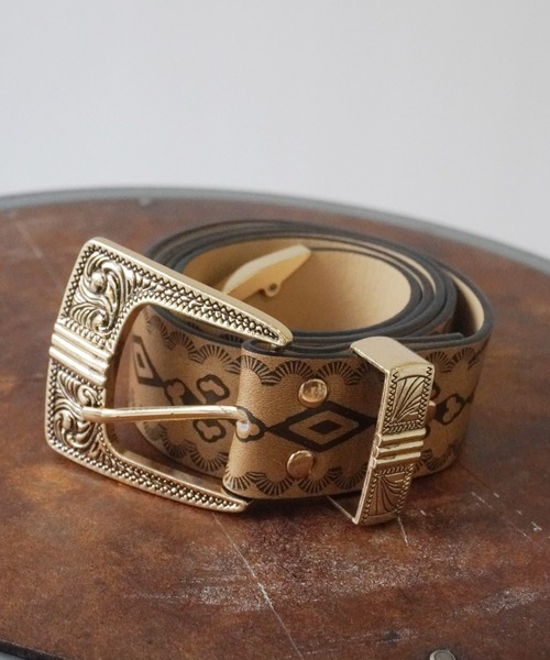Port(ポート)の「ゴールド バックル ウエスタン調 ベルト(ベルト・レディース・レオパード/ブラック系その他/ブラック/ブラウン/ダークブラウン・FREE)」の17枚目の写真