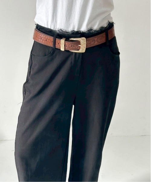 Port(ポート)の「ゴールド バックル ウエスタン調 ベルト(ベルト・レディース・レオパード/ブラック系その他/ブラック/ブラウン/ダークブラウン・FREE)」の21枚目の写真