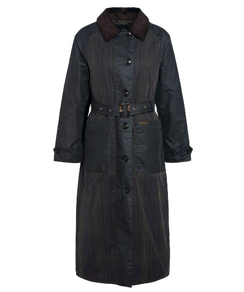 Barbour(バブアー)の「Everley ワックス コットン シングル トレンチコート(トレンチコート・レディース・ベージュ/グリーン・10/8)」の9枚目の写真