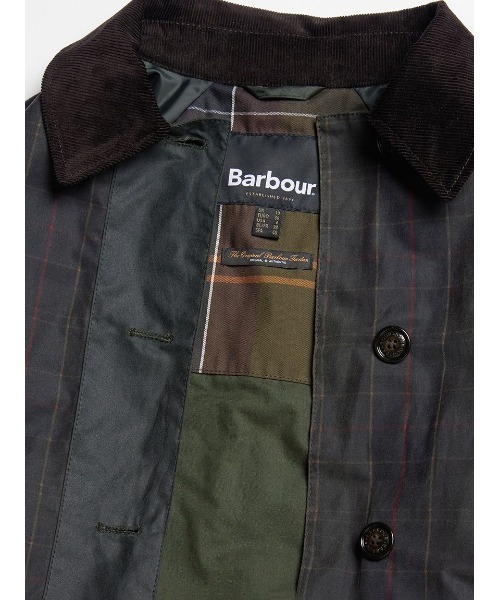 Barbour(バブアー)の「Everley ワックス コットン シングル トレンチコート(トレンチコート・レディース・ベージュ/グリーン・10/8)」の10枚目の写真