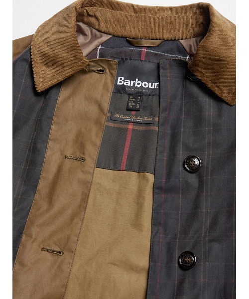 Barbour(バブアー)の「Everley ワックス コットン シングル トレンチコート(トレンチコート・レディース・ベージュ/グリーン・10/8)」の8枚目の写真