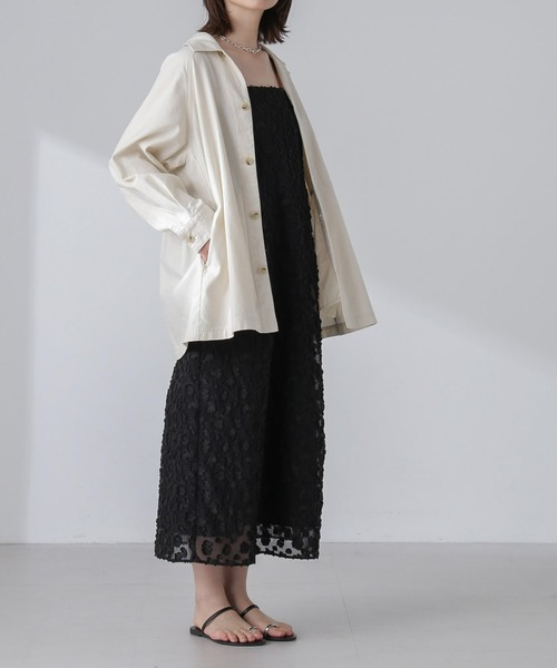 【セール】コットンシャツジャケット(シャツ/ブラウス)|nano・universe(ナノユニバース)