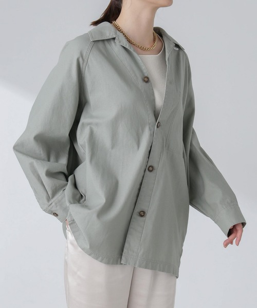 【セール】コットンシャツジャケット(シャツ/ブラウス)|nano・universe(ナノユニバース)