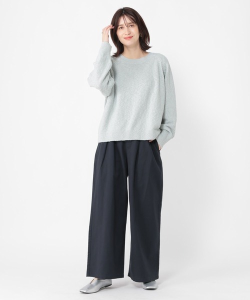 studio CLIP（スタディオクリップ）の「《days》柔らかタックチノパンツ[プチ・プラスサイズあり]（チノパンツ・レディース・ベージュ/ネイビー/グレー・MEDIUM/ﾌﾘｰ(L)/PF/LARGE）」の17枚目の写真