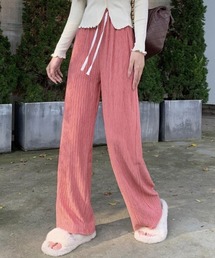セミワイドパンツハイウエストロングパンツ