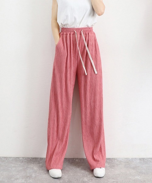 Miniministore(ミニミニストア)の「セミワイドパンツハイウエストロングパンツ(その他パンツ・レディース・ブラック/アイボリー/ラベンダー/ピンク・FREE)」の16枚目の写真