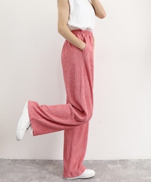 Miniministore(ミニミニストア)の「セミワイドパンツハイウエストロングパンツ(その他パンツ・レディース・ブラック/アイボリー/ラベンダー/ピンク・FREE)」の17枚目の写真