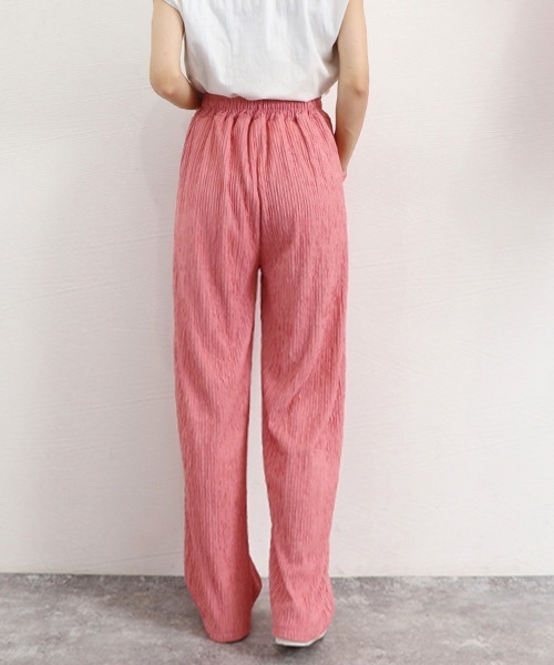 Miniministore(ミニミニストア)の「セミワイドパンツハイウエストロングパンツ(その他パンツ・レディース・ブラック/アイボリー/ラベンダー/ピンク・FREE)」の6枚目の写真