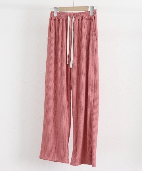 Miniministore(ミニミニストア)の「セミワイドパンツハイウエストロングパンツ(その他パンツ・レディース・ブラック/アイボリー/ラベンダー/ピンク・FREE)」の7枚目の写真