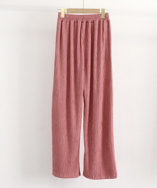 Miniministore(ミニミニストア)の「セミワイドパンツハイウエストロングパンツ(その他パンツ・レディース・ブラック/アイボリー/ラベンダー/ピンク・FREE)」の8枚目の写真