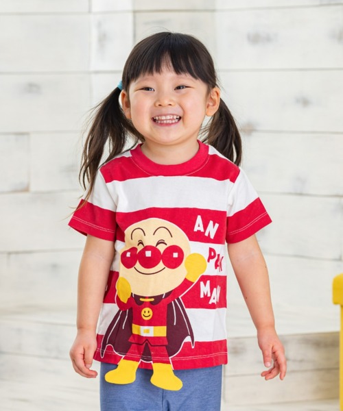 ANPANMAN KIDS COLLECTION(アンパンマンキッズコレクション)の「足ぶらぶらTシャツ(Tシャツ/カットソー・キッズ・ネイビー/レッド・100cm/90cm/120cm/110cm)」の2枚目の写真
