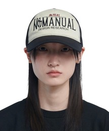 NOMANUAL（NOMANUAL）の「【NOMANUAL】2C TRUCKER BALL CAP / 【ノーマニュアル】ロゴボールキャップ（キャップ）」