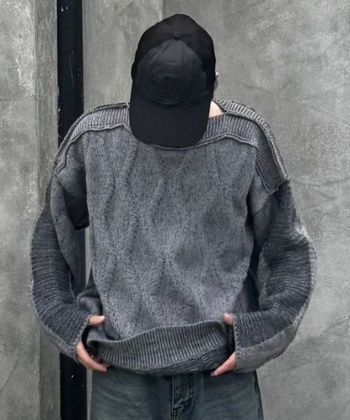 NOMANUAL（NOMANUAL）の「【NOMANUAL】2C TRUCKER BALL CAP / 【ノーマニュアル】ロゴボールキャップ（キャップ・メンズ・チャコール/ブラック・ONE SIZE）」の19枚目の写真