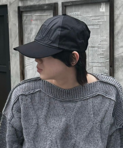 NOMANUAL（NOMANUAL）の「【NOMANUAL】2C TRUCKER BALL CAP / 【ノーマニュアル】ロゴボールキャップ（キャップ・メンズ・チャコール/ブラック・ONE SIZE）」の20枚目の写真