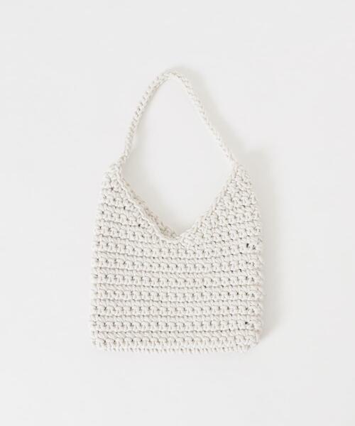 SMELLY（スメリー）の「クロシェミニトート（ハンドバッグ・レディース・ベージュ/アイボリー・-）」の6枚目の写真