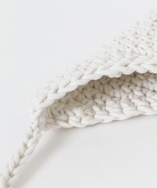 SMELLY（スメリー）の「クロシェミニトート（ハンドバッグ・レディース・ベージュ/アイボリー・-）」の7枚目の写真