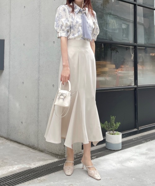 NOMAE（ノーマエ）の「スカーフ付き半袖ブラウス（シャツ/ブラウス