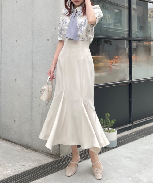 NOMAE（ノーマエ）の「スカーフ付き半袖ブラウス（シャツ/ブラウス・レディース・ホワイト系その他/ピンク/ブルー/ブラック・FREE）」の10枚目の写真