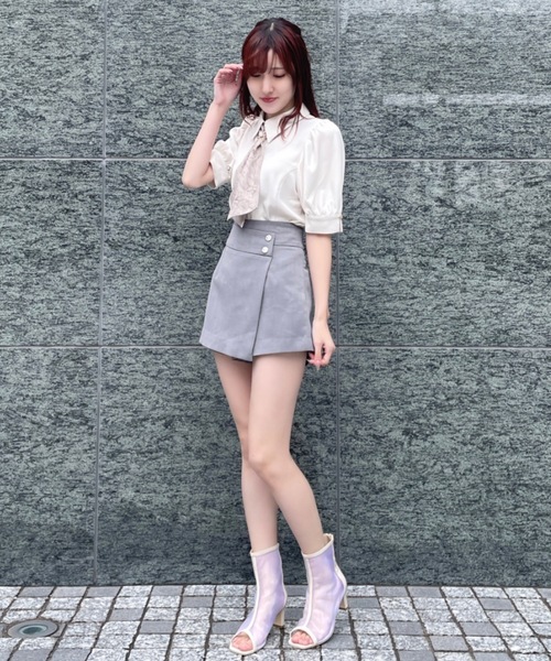 NOMAE（ノーマエ）の「スカーフ付き半袖ブラウス（シャツ/ブラウス・レディース・ホワイト系その他/ピンク/ブルー/ブラック・FREE）」の17枚目の写真