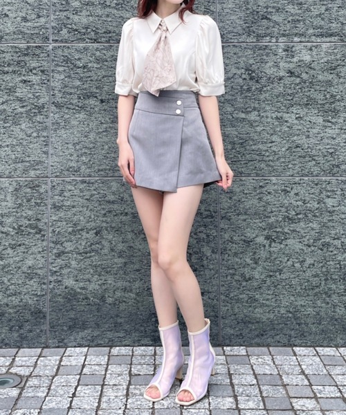 NOMAE（ノーマエ）の「スカーフ付き半袖ブラウス（シャツ/ブラウス