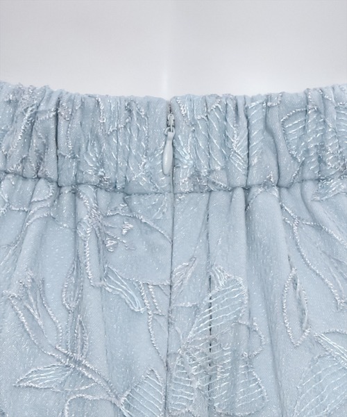 clear（クリア）の「花柄刺繍レースフレアスカート≪2024SS新作≫（スカート・レディース・ブルーグレー/アイボリー・M/S）」の10枚目の写真