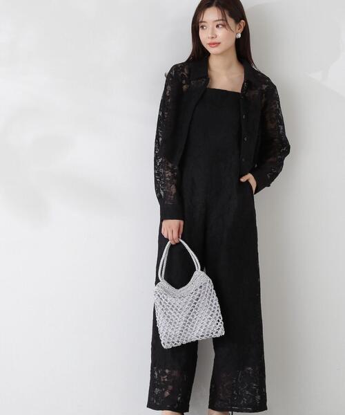 PROPORTION BODY DRESSING(プロポーションボディドレッシング)の「メッシュレースシャツ / 1214110410(シャツ/ブラウス・レディース・ブラック/ホワイト・FREE)」の11枚目の写真