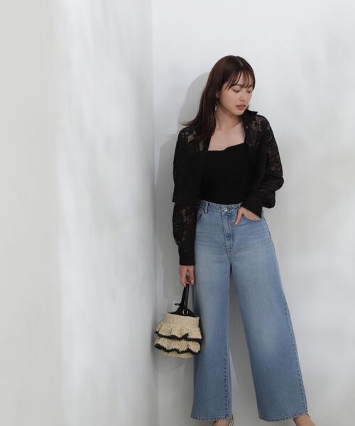 PROPORTION BODY DRESSING(プロポーションボディドレッシング)の「メッシュレースシャツ / 1214110410(シャツ/ブラウス・レディース・ブラック/ホワイト・FREE)」の15枚目の写真