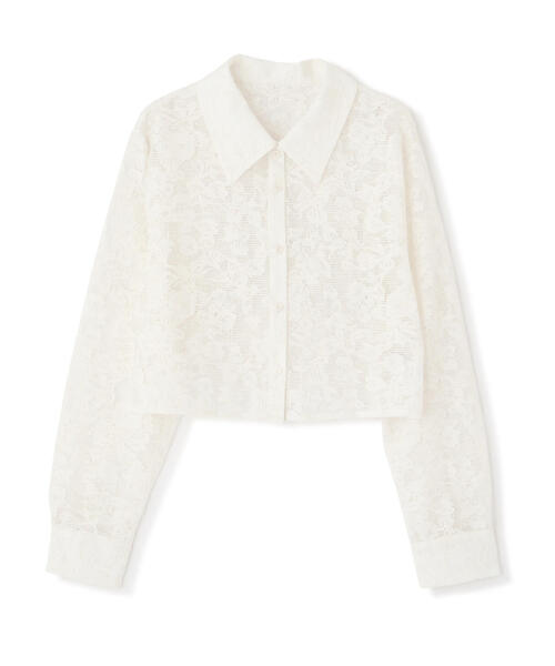 PROPORTION BODY DRESSING(プロポーションボディドレッシング)の「メッシュレースシャツ / 1214110410(シャツ/ブラウス・レディース・ブラック/ホワイト・FREE)」の17枚目の写真