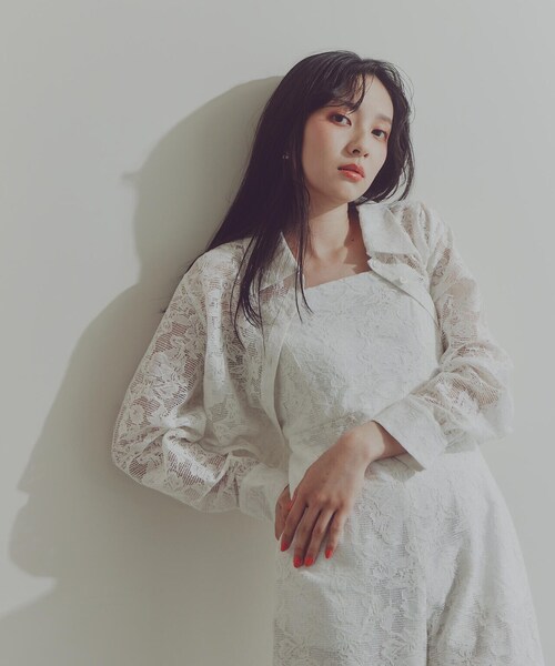 PROPORTION BODY DRESSING(プロポーションボディドレッシング)の「メッシュレースシャツ / 1214110410(シャツ/ブラウス・レディース・ブラック/ホワイト・FREE)」の20枚目の写真