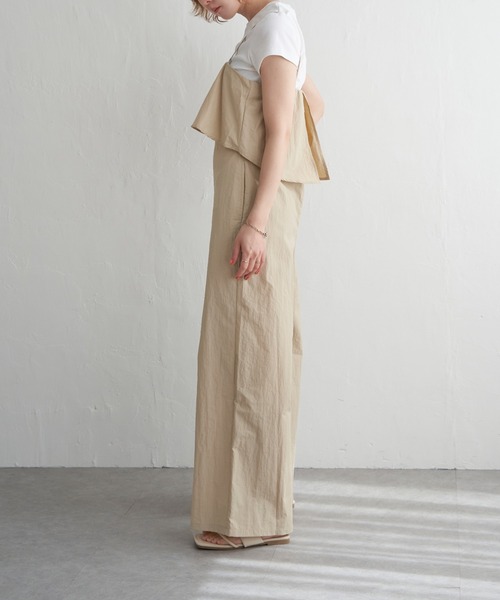 notch.（ノッチ）の「ビスチェ風サロペット（サロペット/オーバーオール・レディース・ネイビー/ベージュ・M）」の7枚目の写真