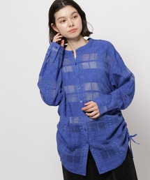 niko and... | シアーチェックシャーリングシャツ(シャツ/ブラウス)