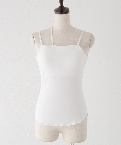 JOINT WORKS（ジョイントワークス）の「【COMMRE / コムル】2WAY ストラップキャミ（キャミソール・レディース・ブラック/ホワイト・FREE）」の2枚目の写真