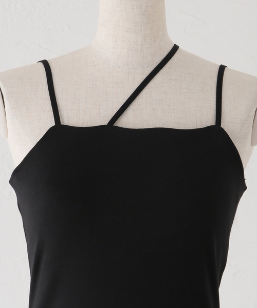 JOINT WORKS（ジョイントワークス）の「【COMMRE / コムル】2WAY ストラップキャミ（キャミソール・レディース・ブラック/ホワイト・FREE）」の12枚目の写真
