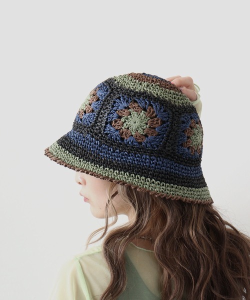 Sense of Grace（センスオブグレース）の「フラワーモチーフ ペーパーハット（ハット・レディース・ブラック/オレンジ/ナチュラル/ベージュ/アッシュ/ブラック系その他・FREE）」の10枚目の写真