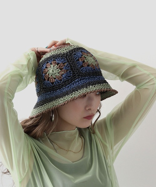 GREVI フラワーレースハット ベージュ UNISEX ブレードハット ベージュ 071789889