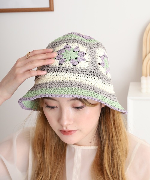 Sense of Grace（センスオブグレース）の「フラワーモチーフ ペーパーハット（ハット・レディース・ブラック/オレンジ/ナチュラル/ベージュ/アッシュ/ブラック系その他・FREE）」の18枚目の写真