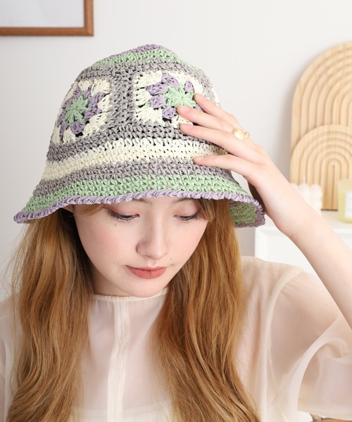 Sense of Grace（センスオブグレース）の「フラワーモチーフ ペーパーハット（ハット・レディース・ブラック/オレンジ/ナチュラル/ベージュ/アッシュ/ブラック系その他・FREE）」の21枚目の写真