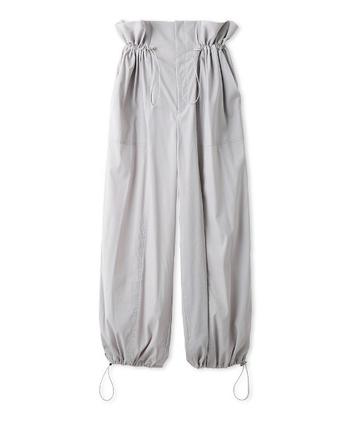 FRAY I.D(フレイアイディー)の「フリルドロストパラシュートパンツ(その他パンツ・レディース・ライトグレー/ホワイト/ネイビー・1/0)」の3枚目の写真