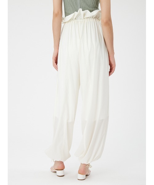 FRAY I.D(フレイアイディー)の「フリルドロストパラシュートパンツ(その他パンツ・レディース・ライトグレー/ホワイト/ネイビー・1/0)」の5枚目の写真