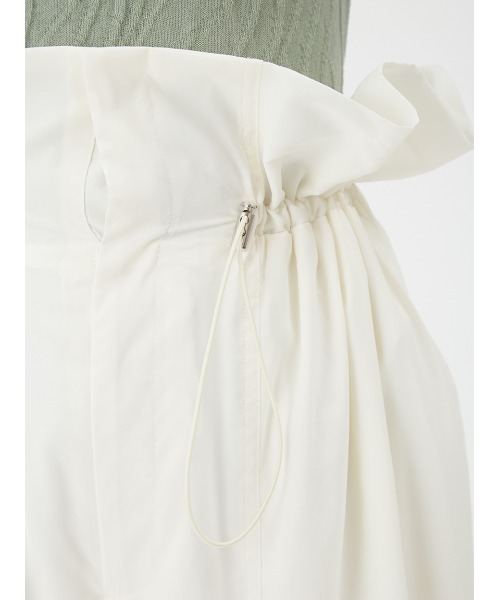 FRAY I.D(フレイアイディー)の「フリルドロストパラシュートパンツ(その他パンツ・レディース・ライトグレー/ホワイト/ネイビー・1/0)」の9枚目の写真